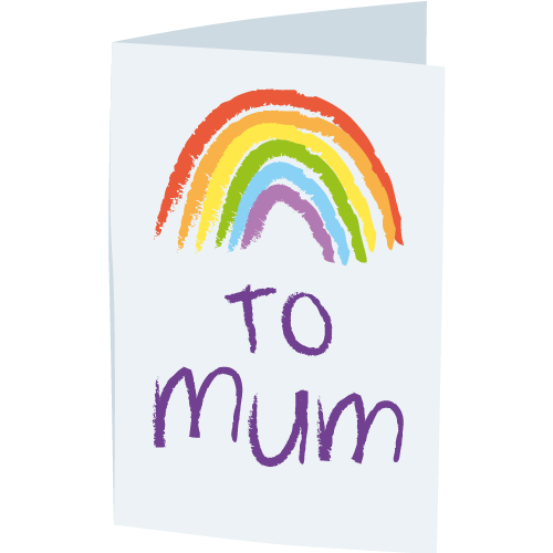 an arty card for mum