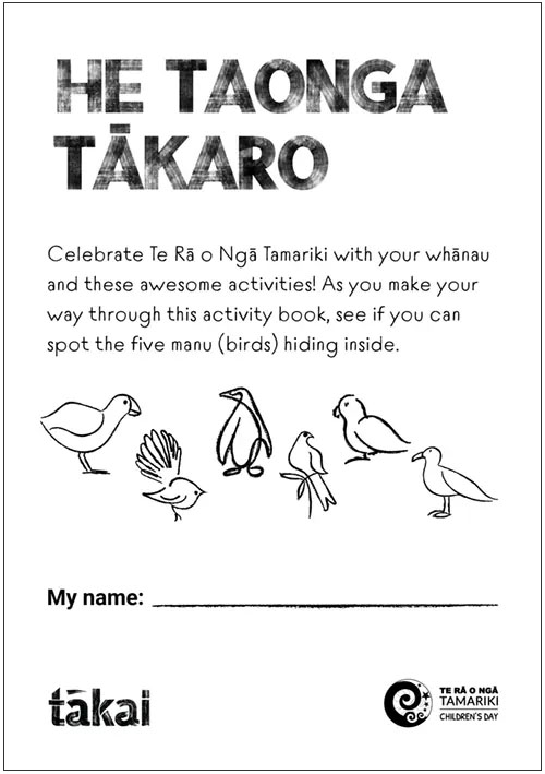 He taonga tākaro booklet cover page
