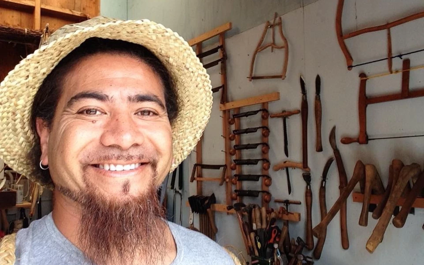 Wiremu Sarich smiling.