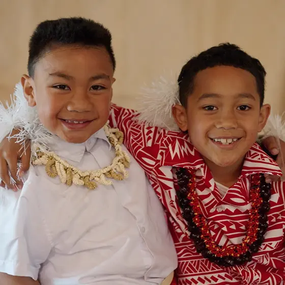 Tongan Society two boys
